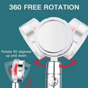 TurboFlow- 360° Pressurized Shower Head